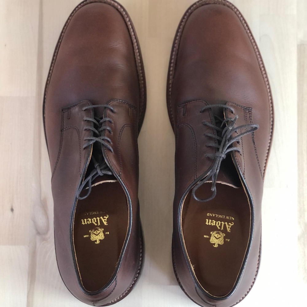 Alden Men's 29364F - Plain Toe Blucher Flex Welt - Brown Chromexcel